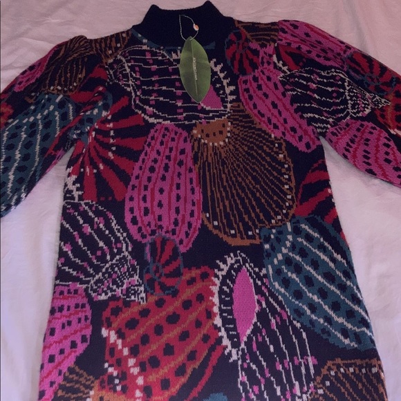 Farm Rio Shell Sweater Dress NWT - Picture 3 of 4